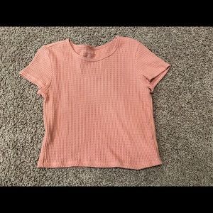 Pink cropped shirt